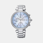 Seiko Round Blue Chronograph watch