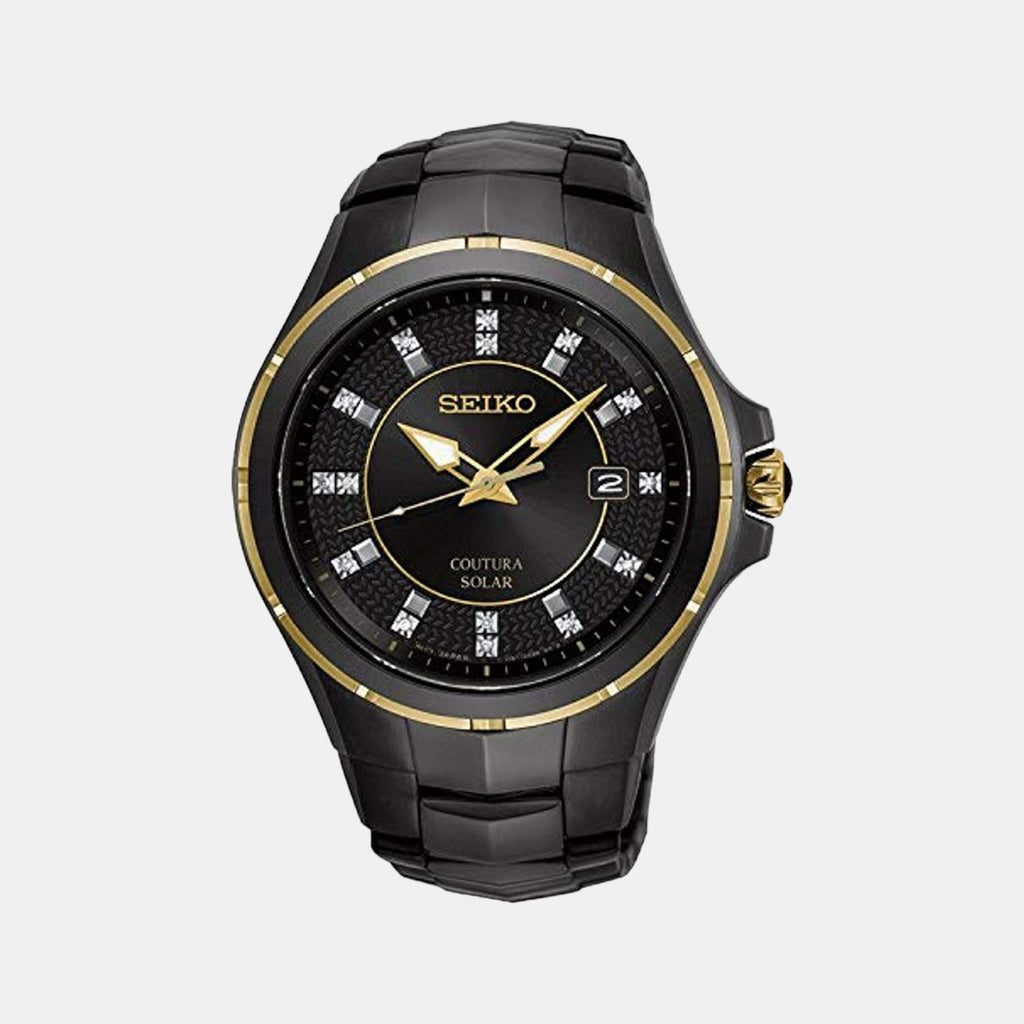 Seiko Round Black Analog watch