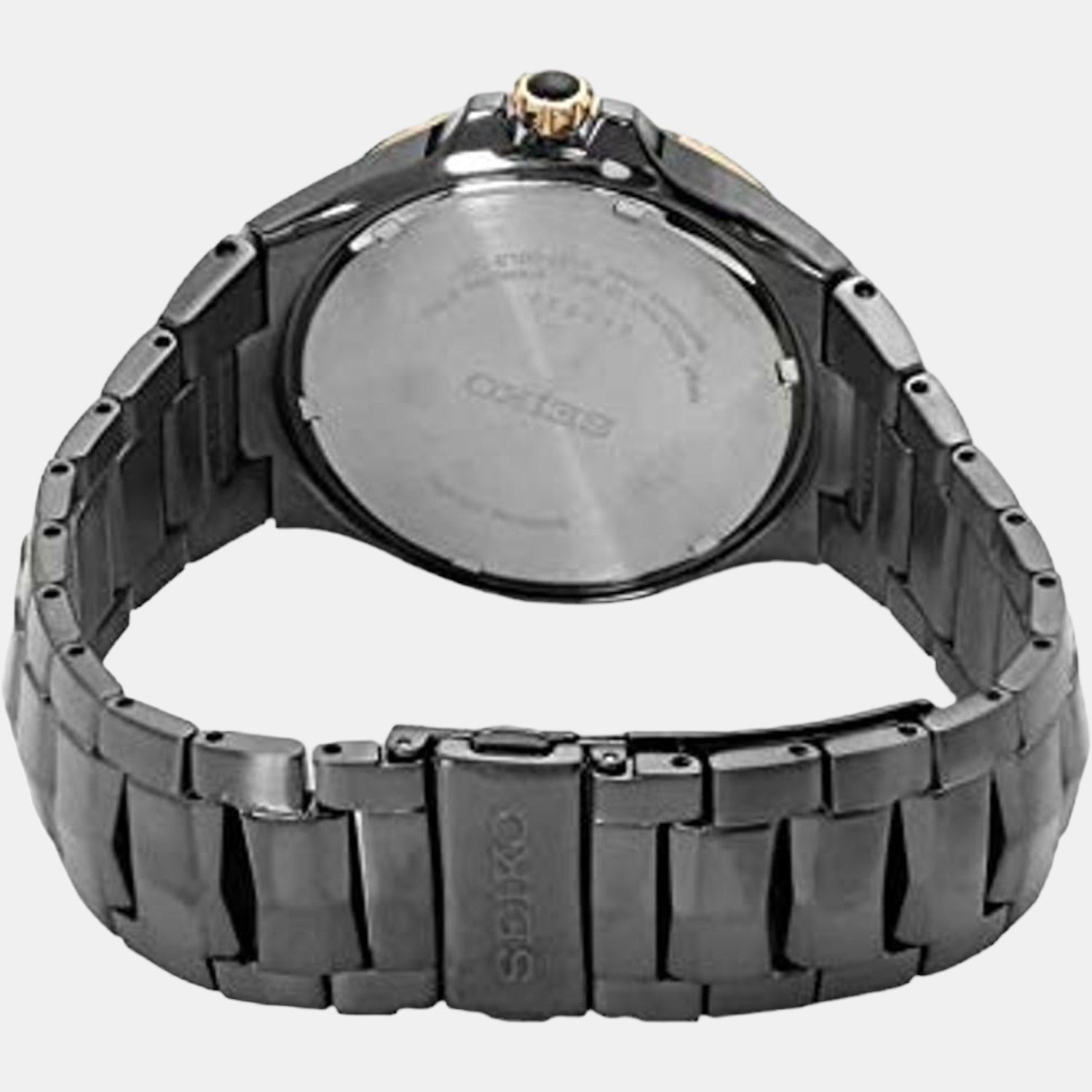 Seiko Men Round Black watch