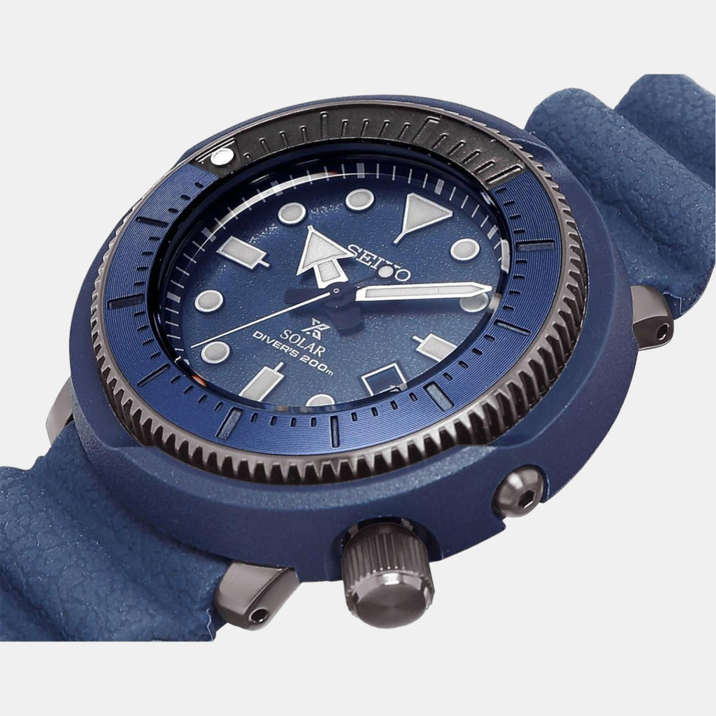 Seiko Men Round Blue watch