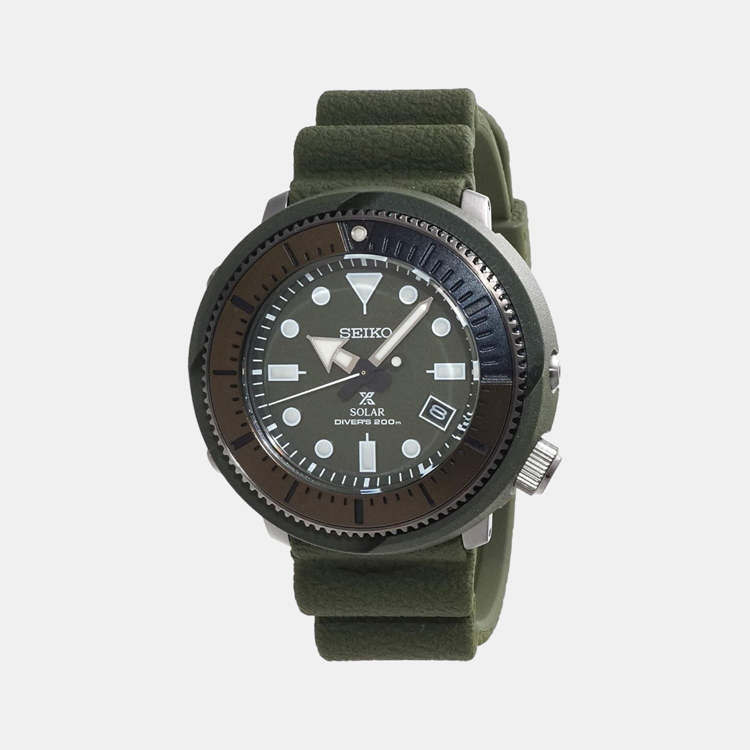 Male Green Analog Silicon Watch SNE535P1