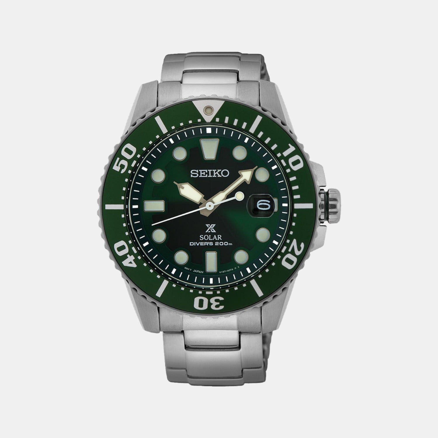 Seiko Male Green Analog Stainless Steel Watch Seiko Just In Time