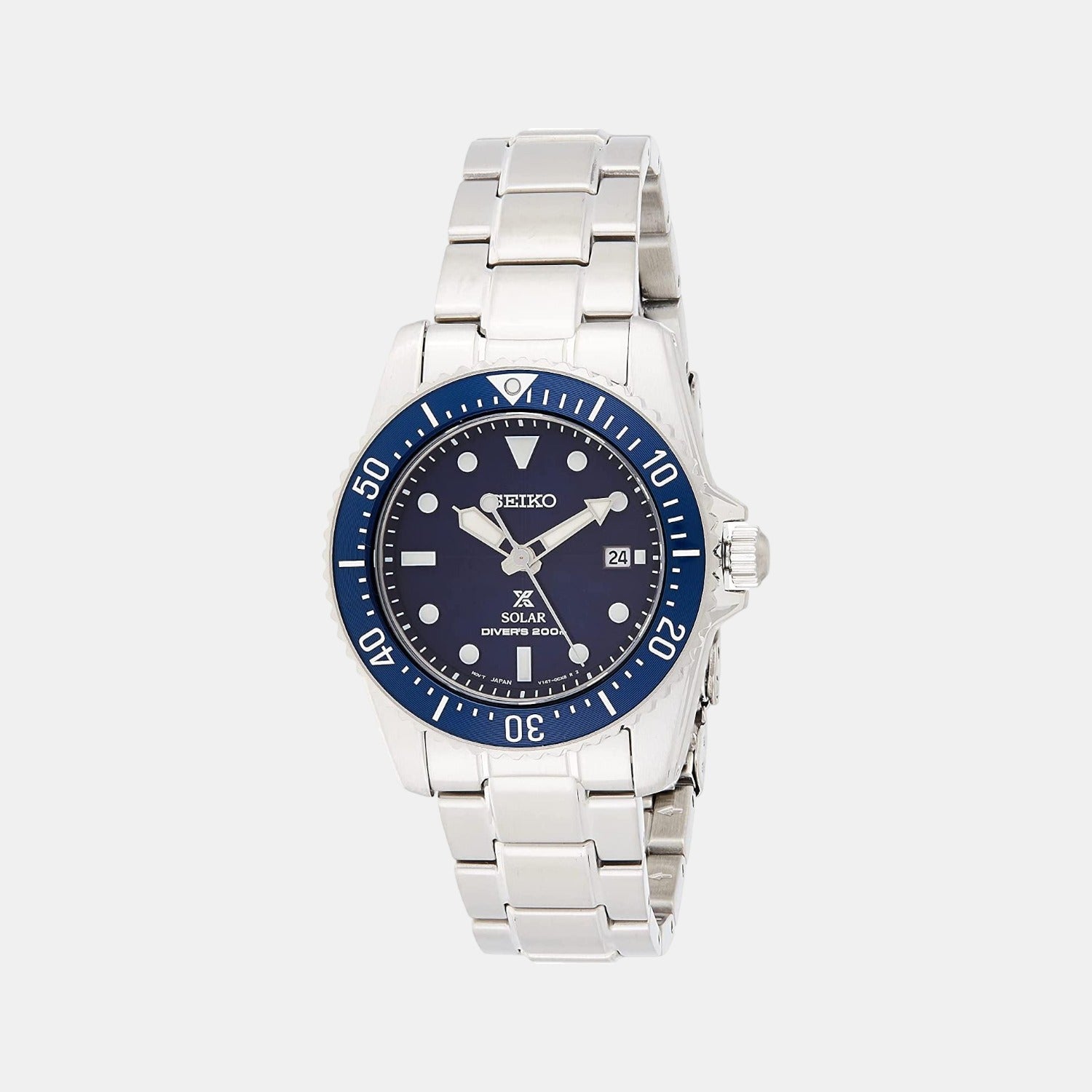Seiko Round Blue Analog watch