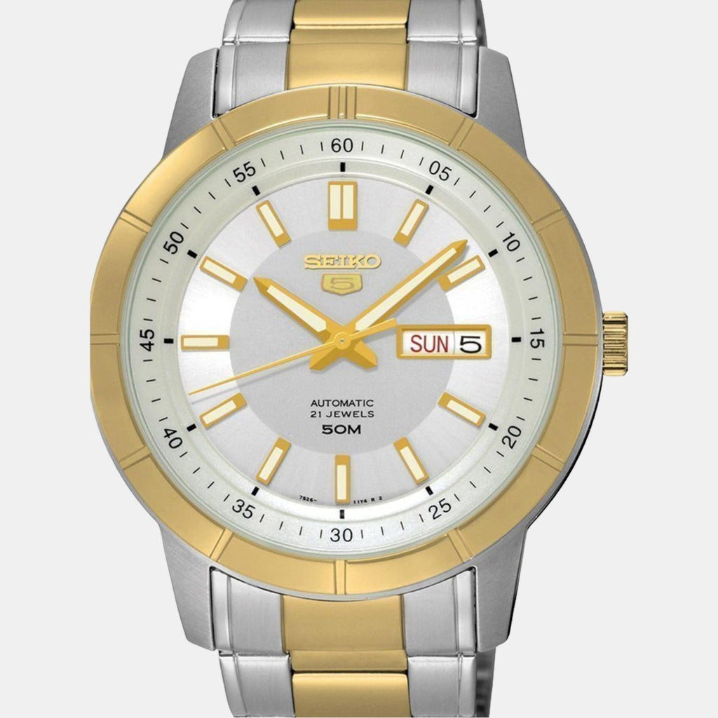 Seiko Men Round White watch