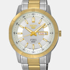 Seiko Men Round White watch