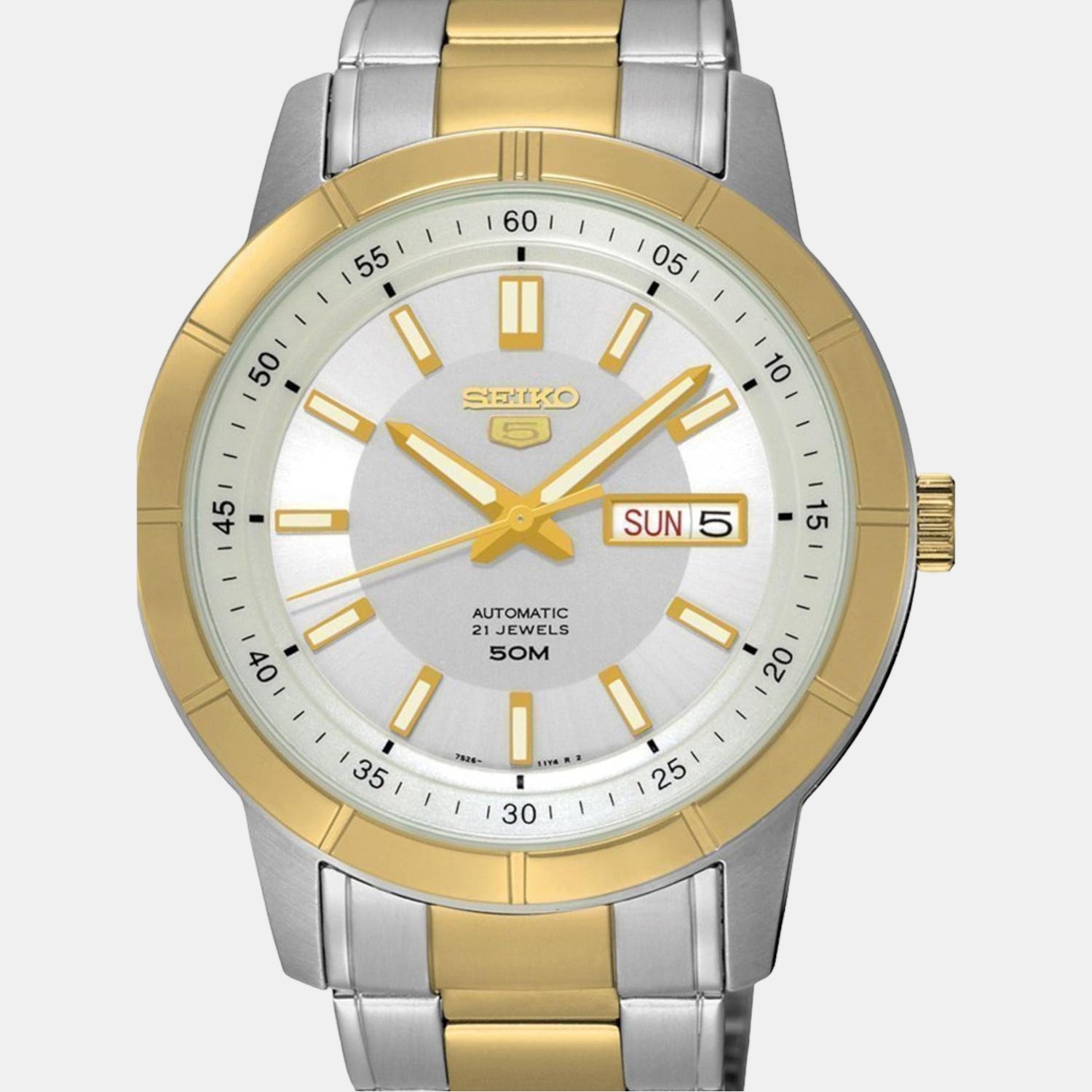Seiko Men Round White watch