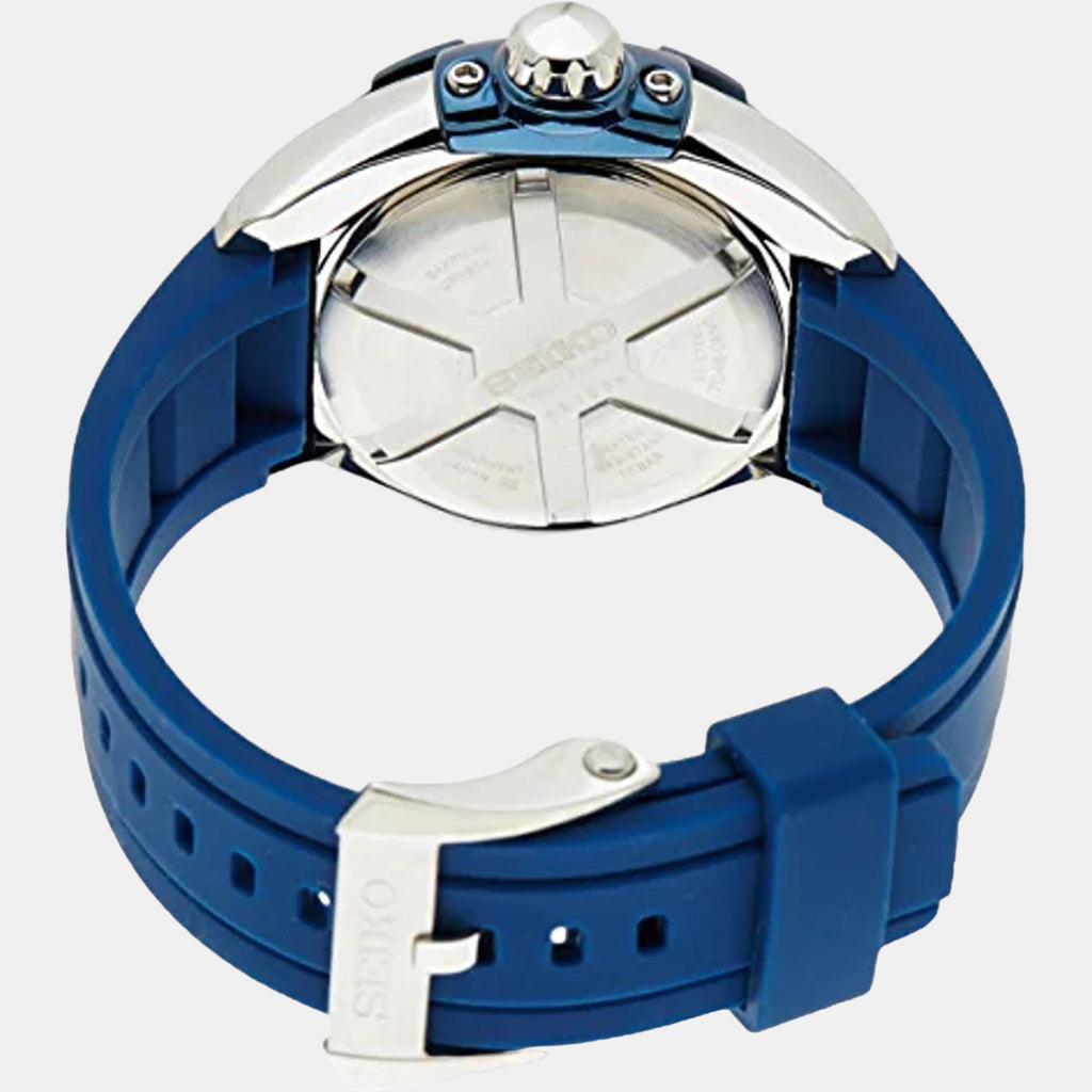 Seiko Men Round Blue watch