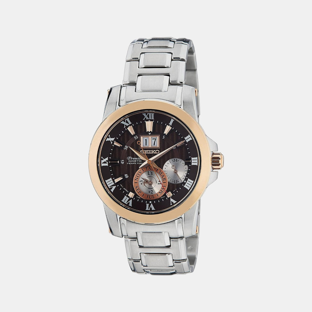 Seiko Round Brown Chronograph watch