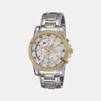 Seiko Round White Chronograph watch
