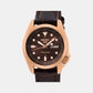 Female Brown Analog Leather Automatic Watch SRE006K1