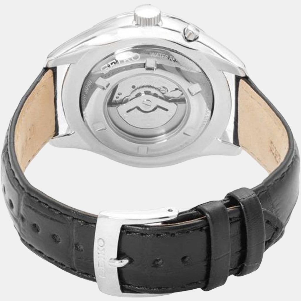 Seiko Men Round Black watch