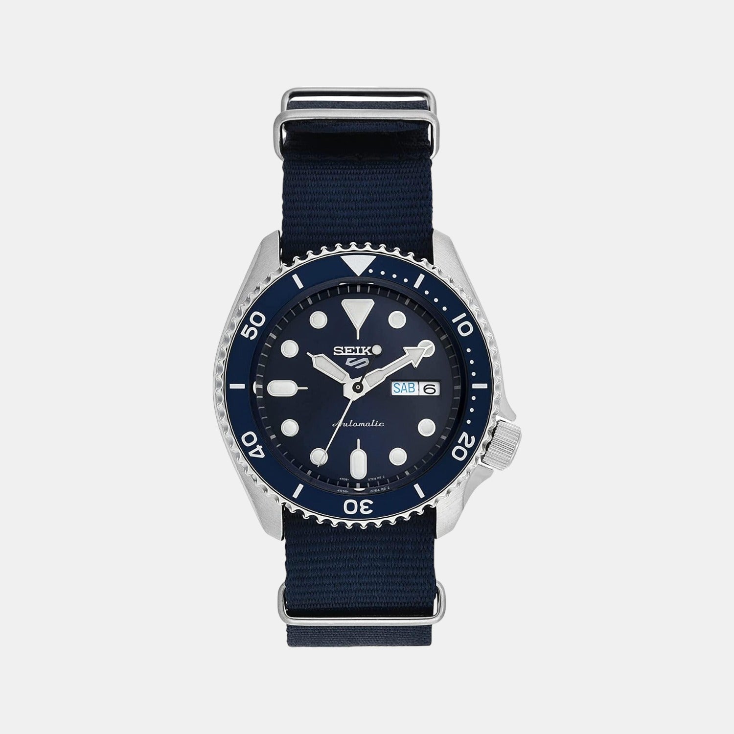 Male Blue Analog Stainless Steel Watch SRPD51K2