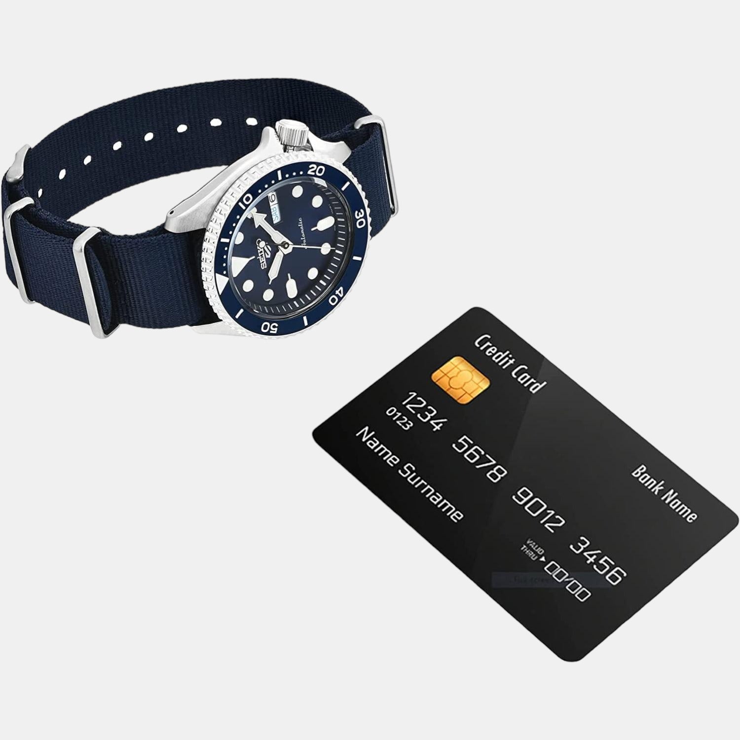 Seiko Nylon Blue watch