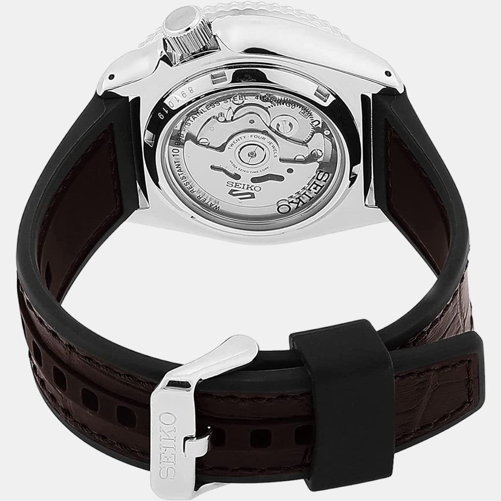 Seiko Men Round Black watch