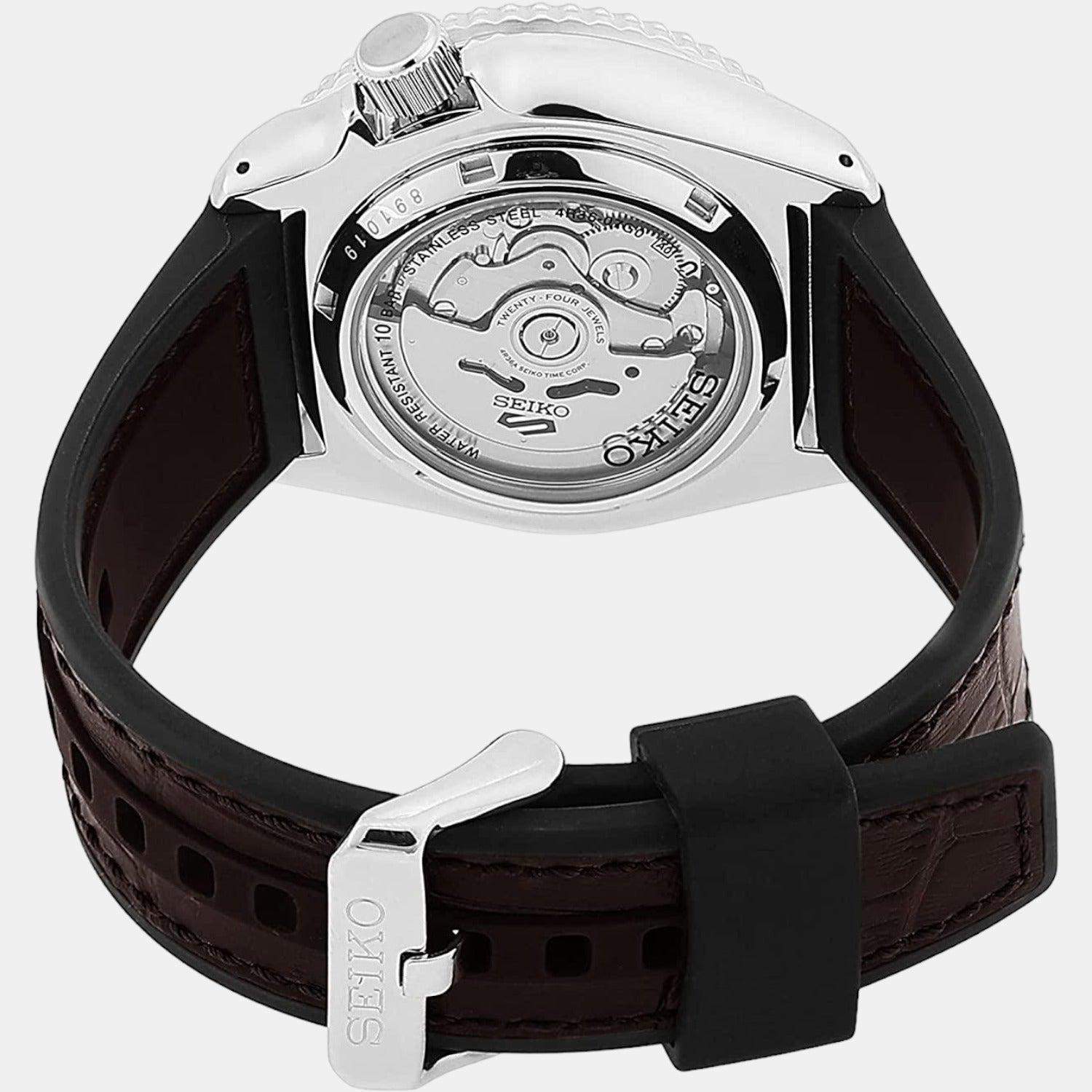 Seiko Men Round Black watch