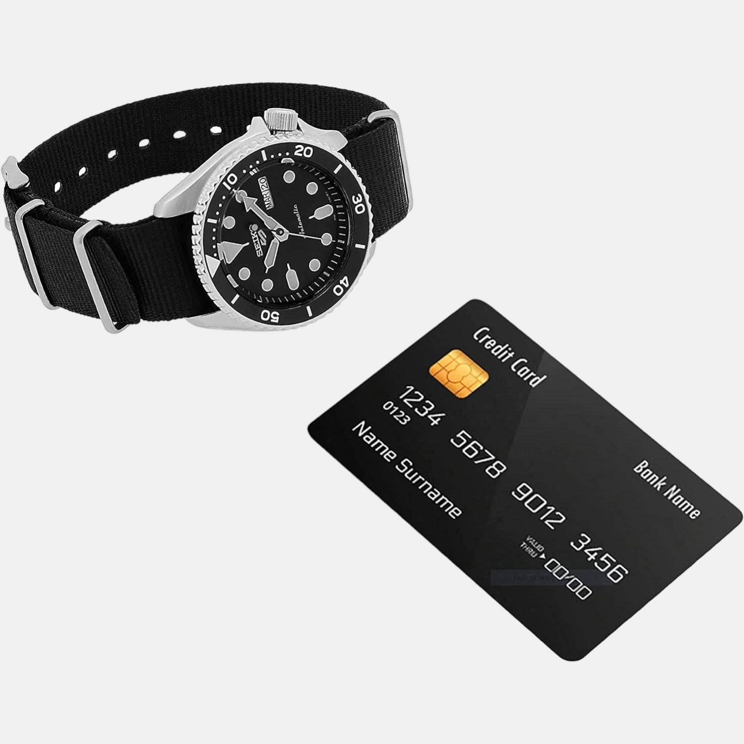 Seiko Nylon Black watch