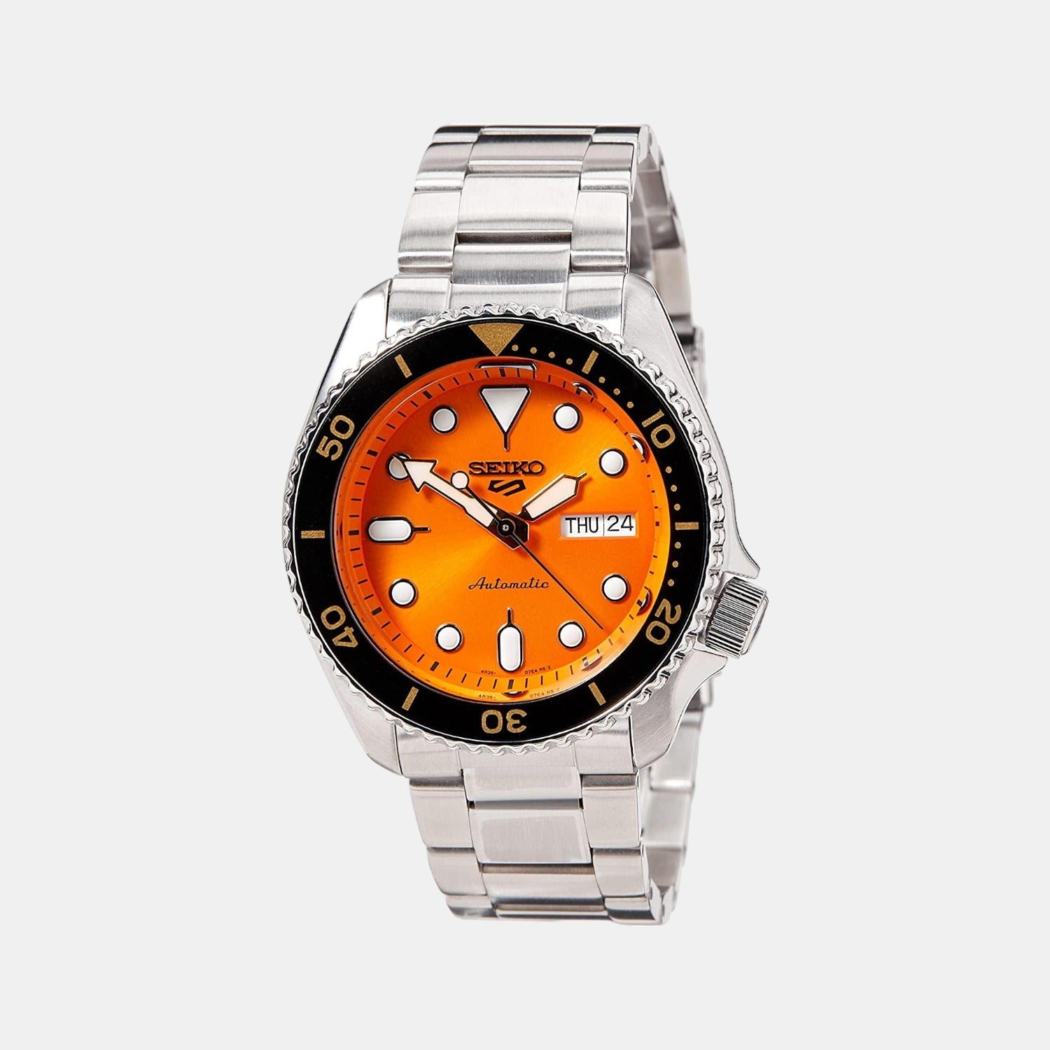 Seiko Round Orange Analog watch
