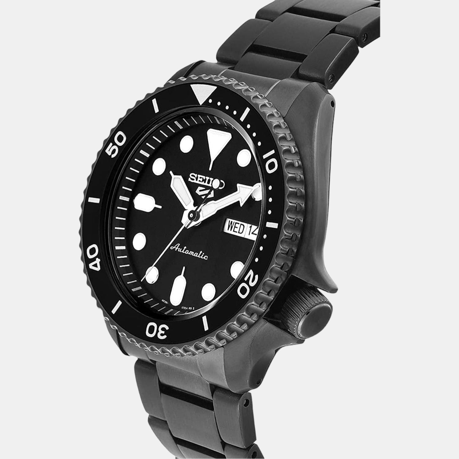 All black seiko watch sale