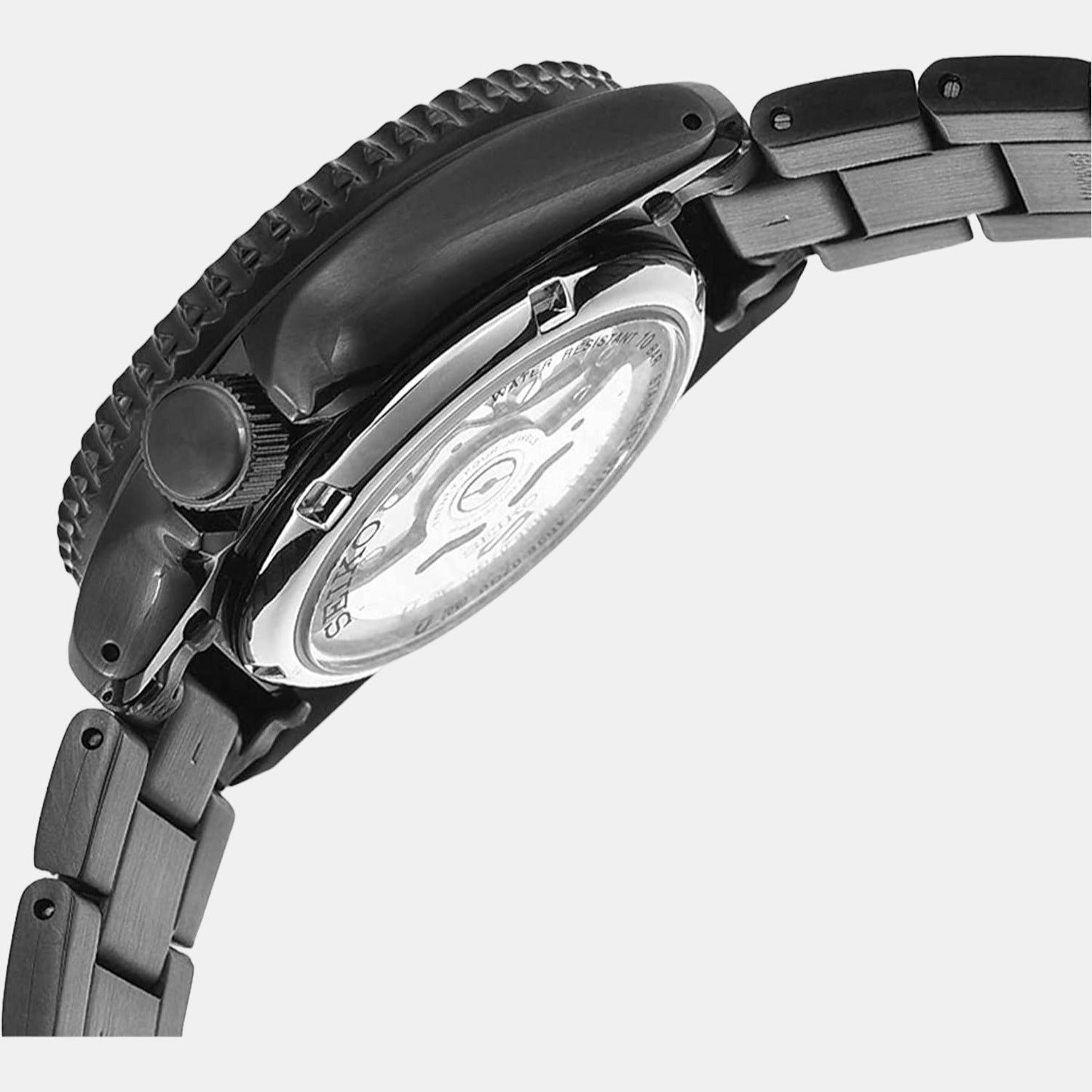 Seiko Men Round Black watch