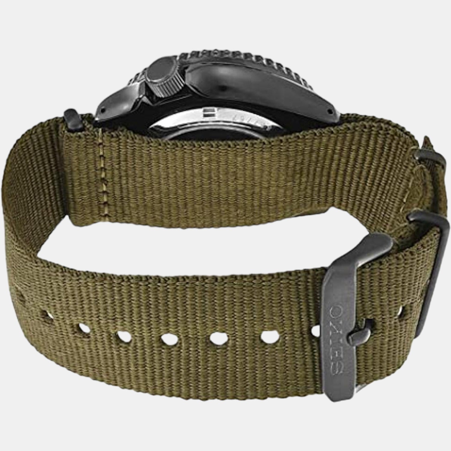 Seiko Men Round Black watch