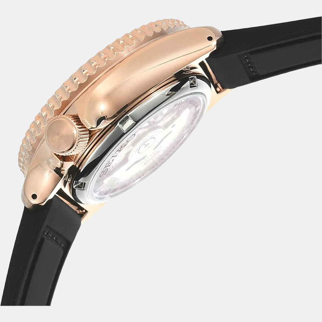 Seiko Men Round Black watch