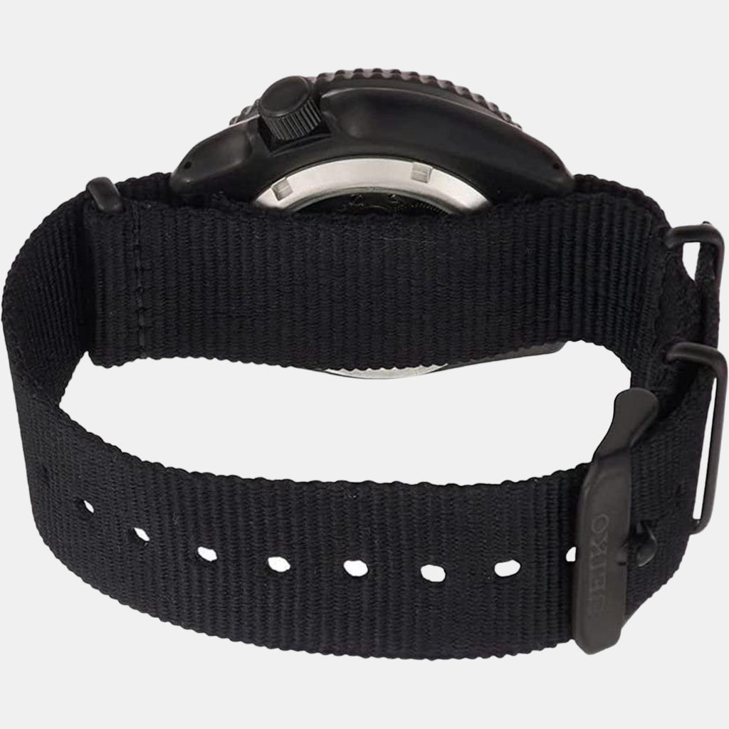 Seiko Men Round Black watch