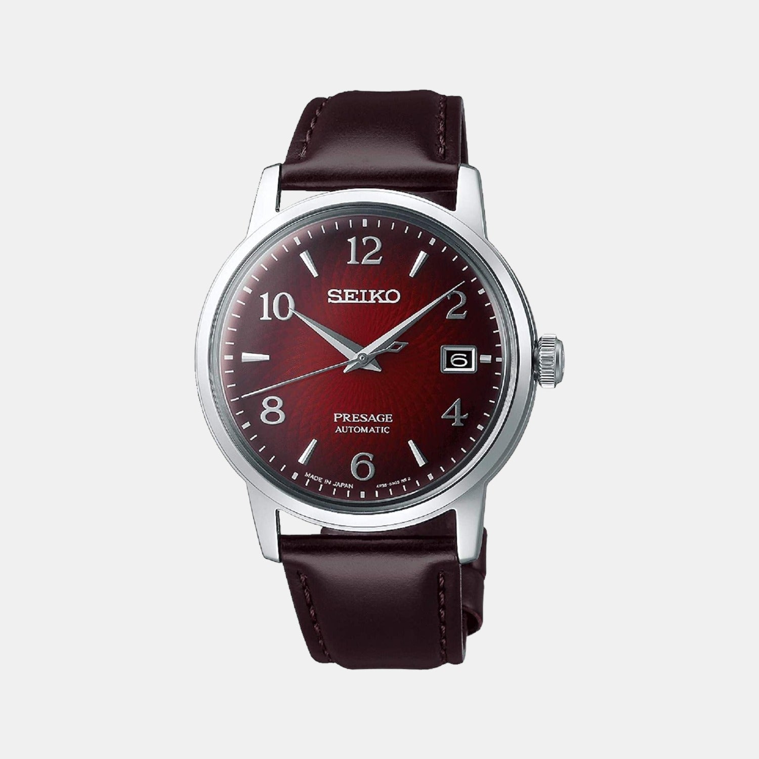 Seiko Round Red Analog watch