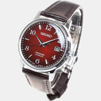 Seiko Men Round Red watch