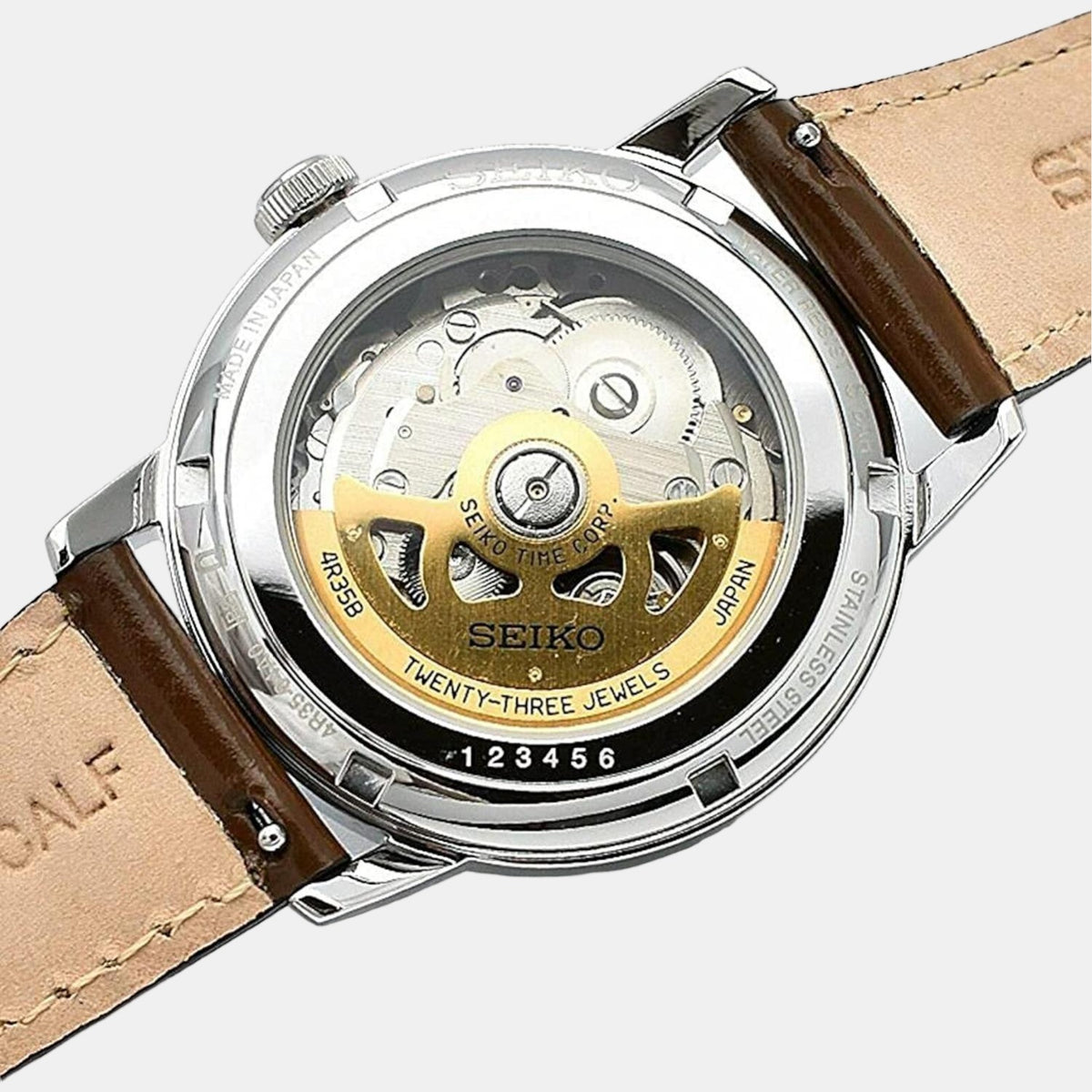 Seiko Leather Green watch