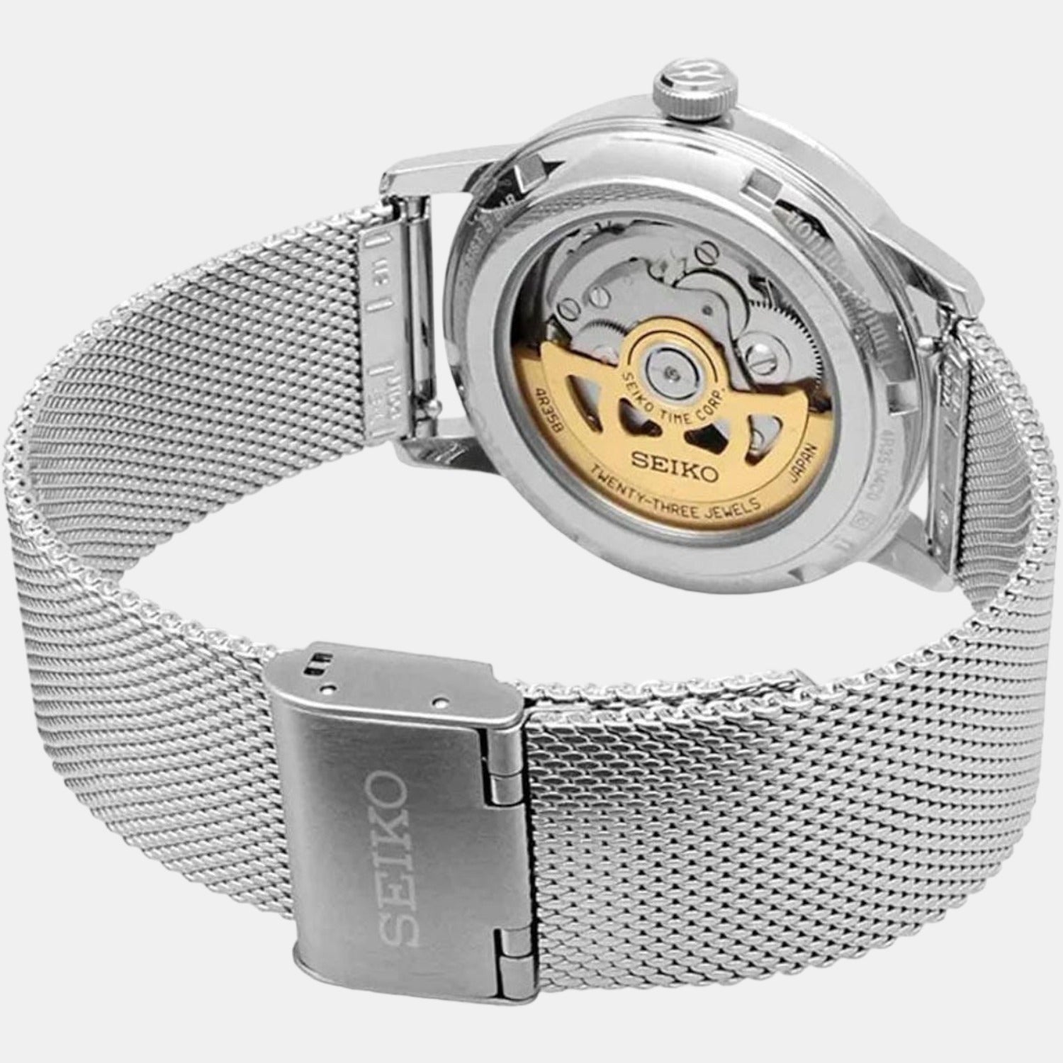 Seiko Men Round Pink watch