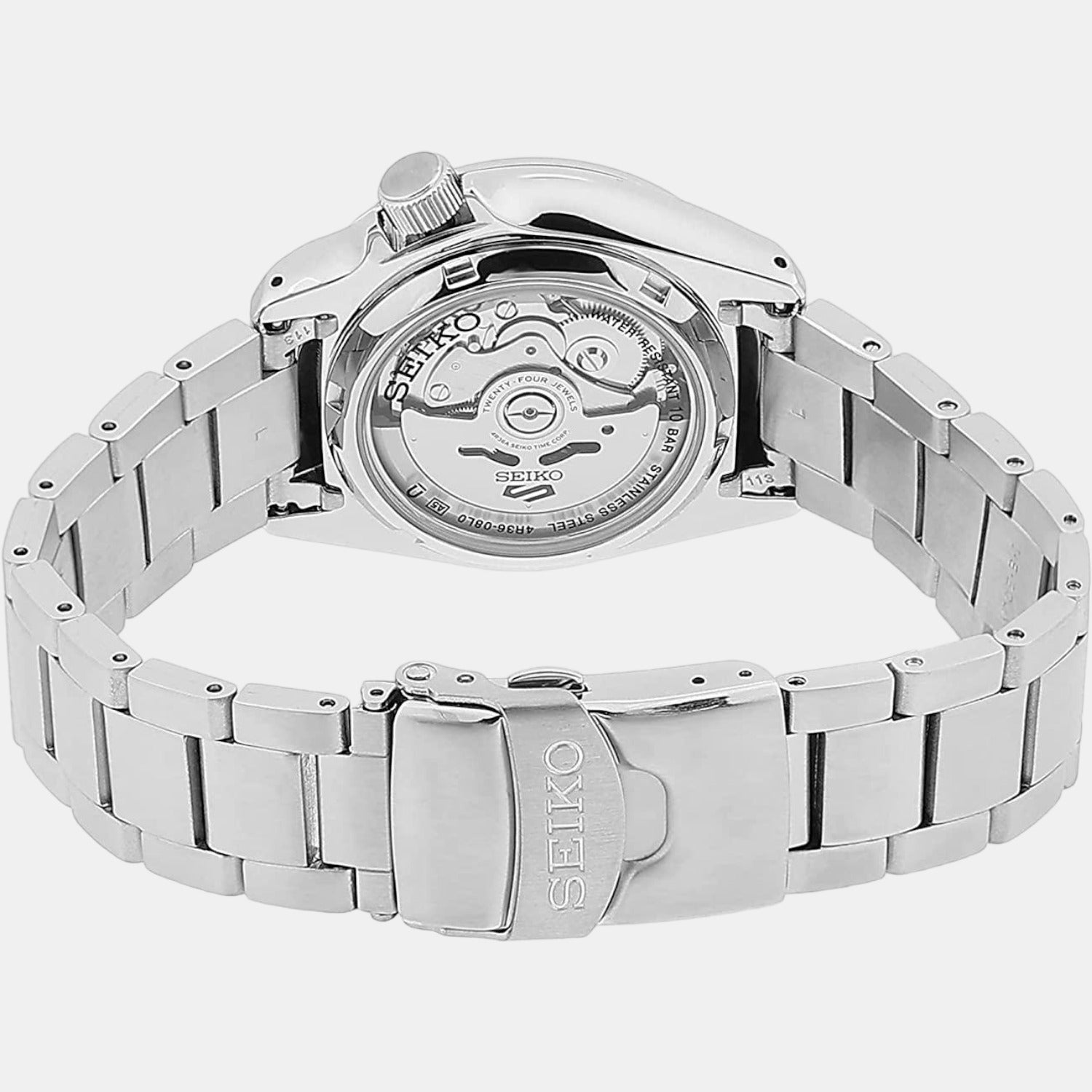 Seiko Men Round Black watch