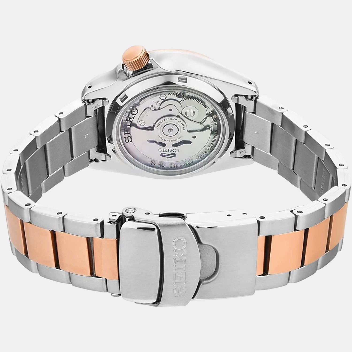 Seiko Men Round Black watch