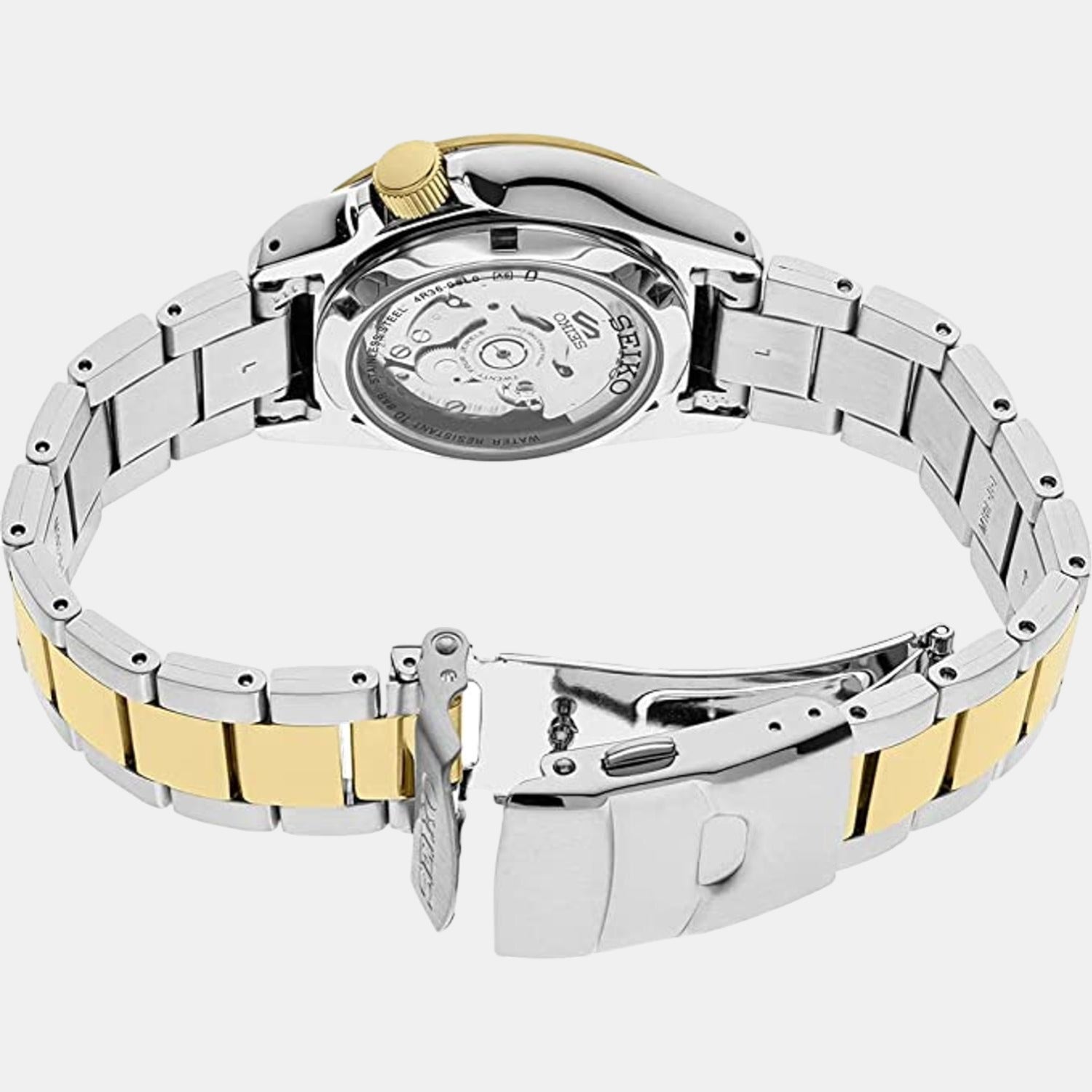 Seiko Men Round Black watch