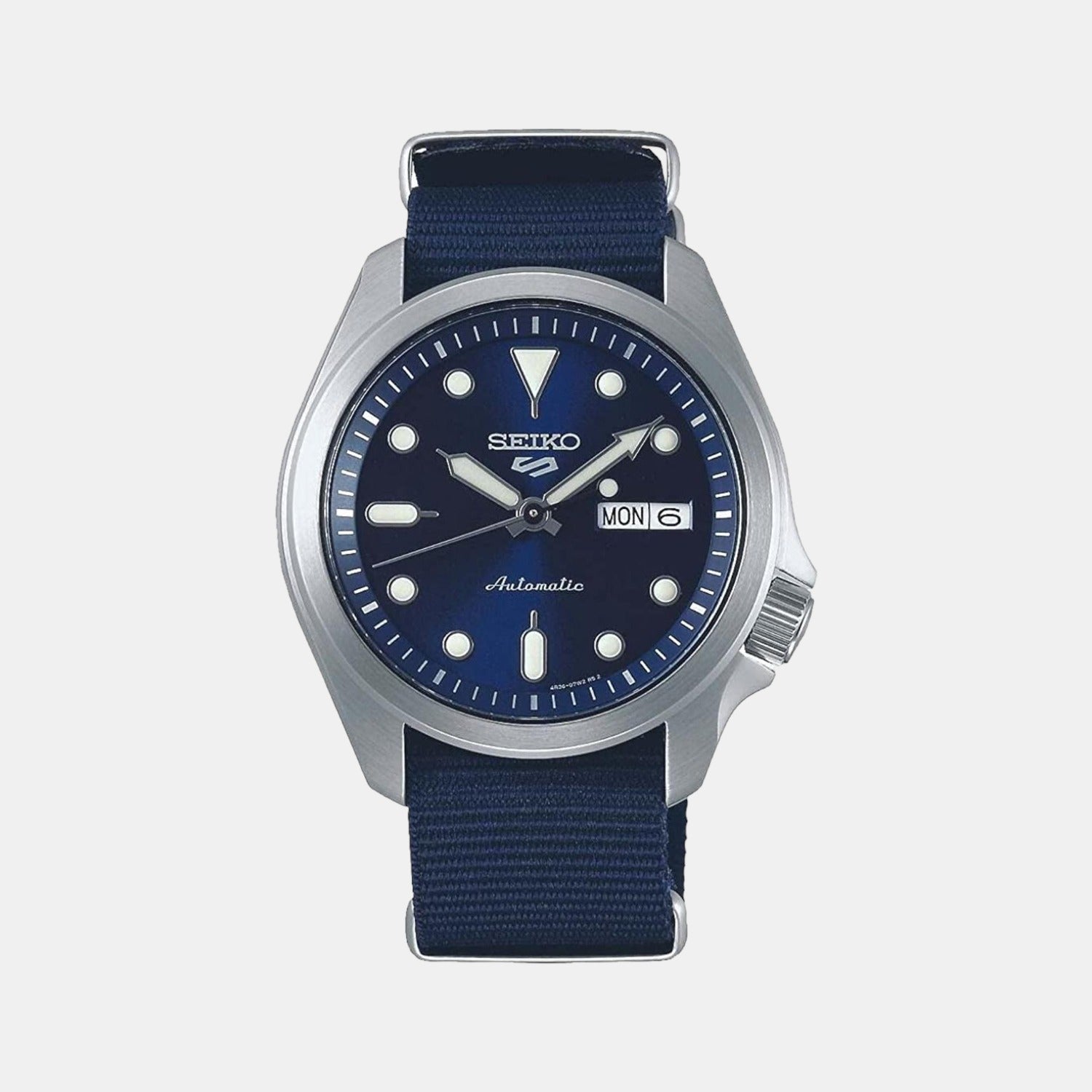 Seiko Sports Men Automatic Blue Dial Analog Nylon Watch SRPE63K1
