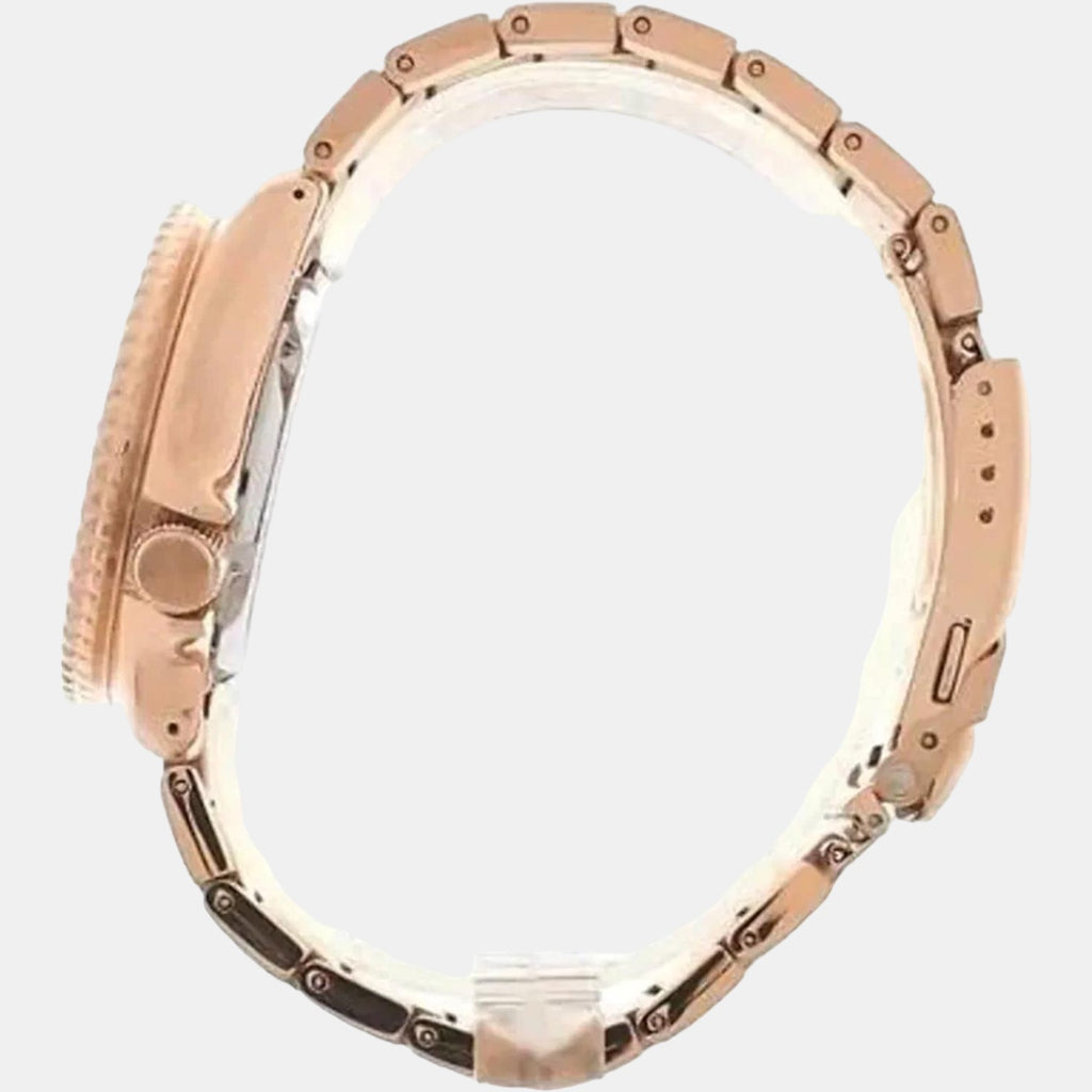 Seiko Men Round Rose Gold watch