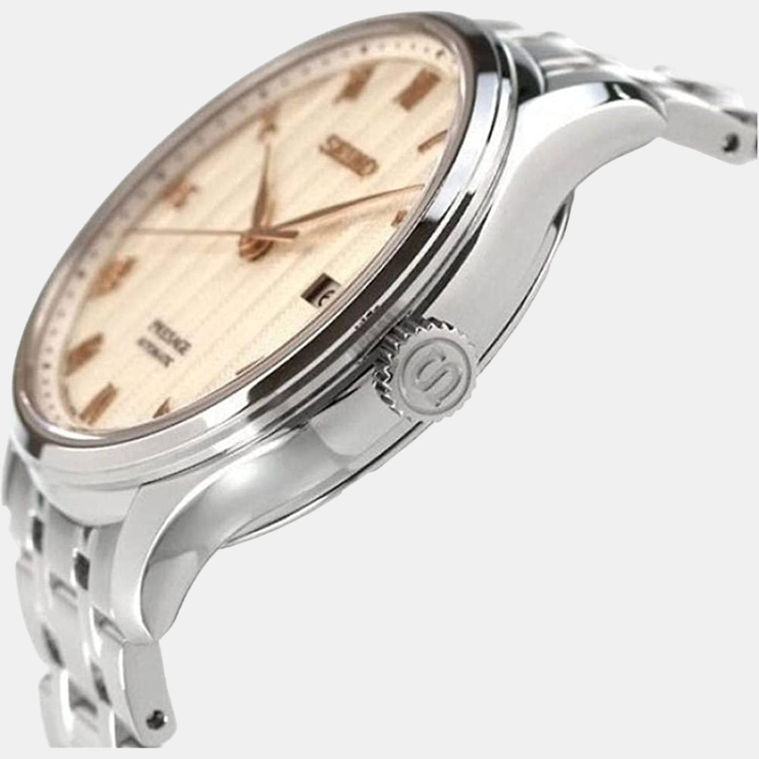 Seiko Men Round Beige watch
