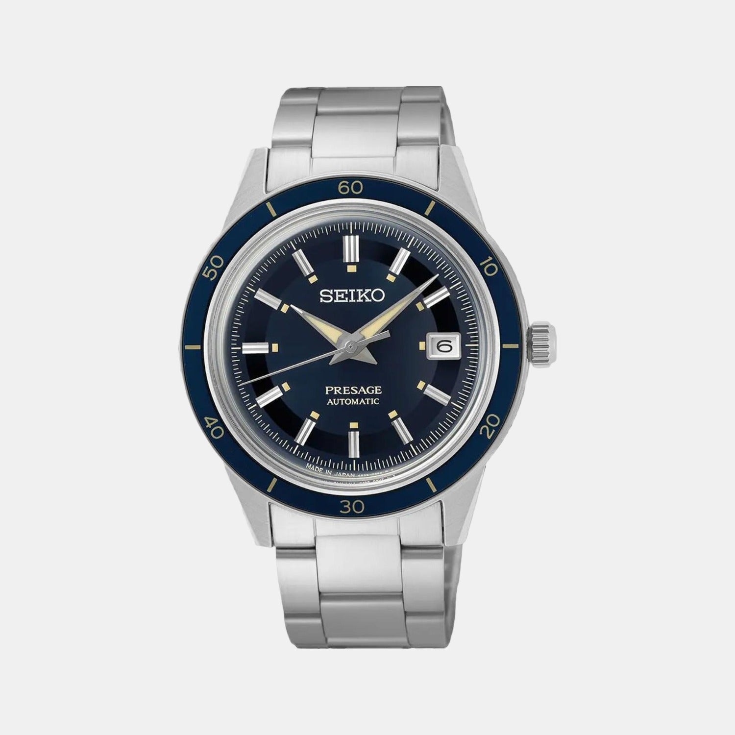 Male Blue Analog Stainless Steel Automatic Watch SRPG05J1