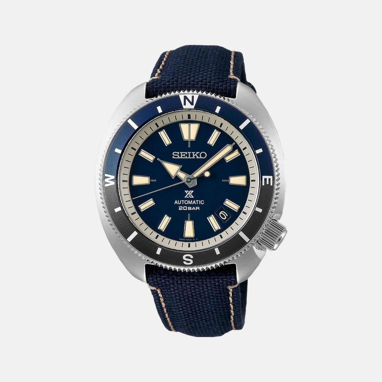 Seiko Round Blue Analog watch