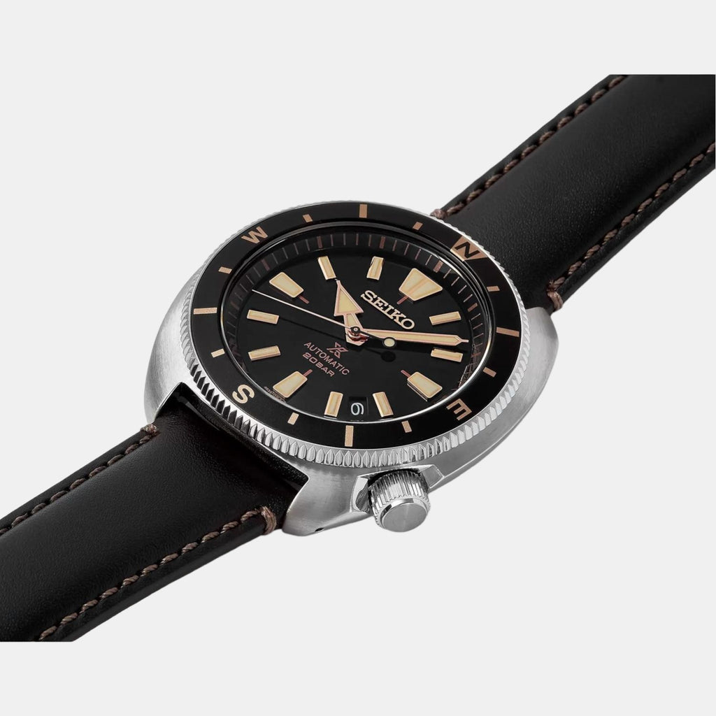 Seiko Men Round Black watch