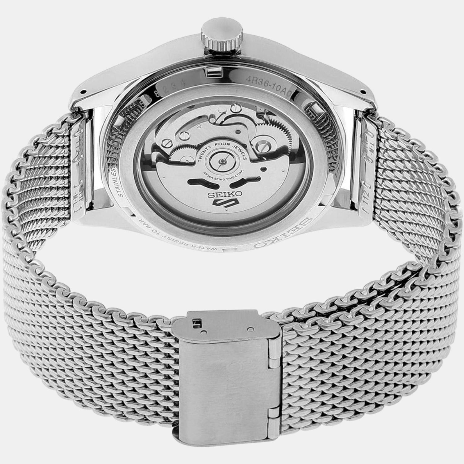 Seiko Men Round Black watch