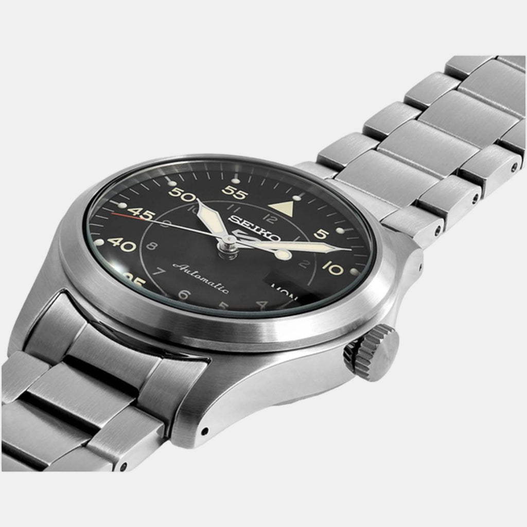 Seiko Men Round Black watch