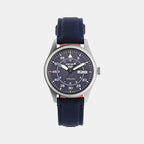 Seiko Round Blue Analog watch