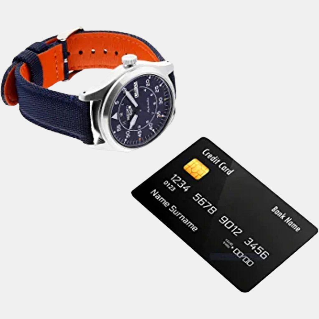 Seiko Leather Blue watch