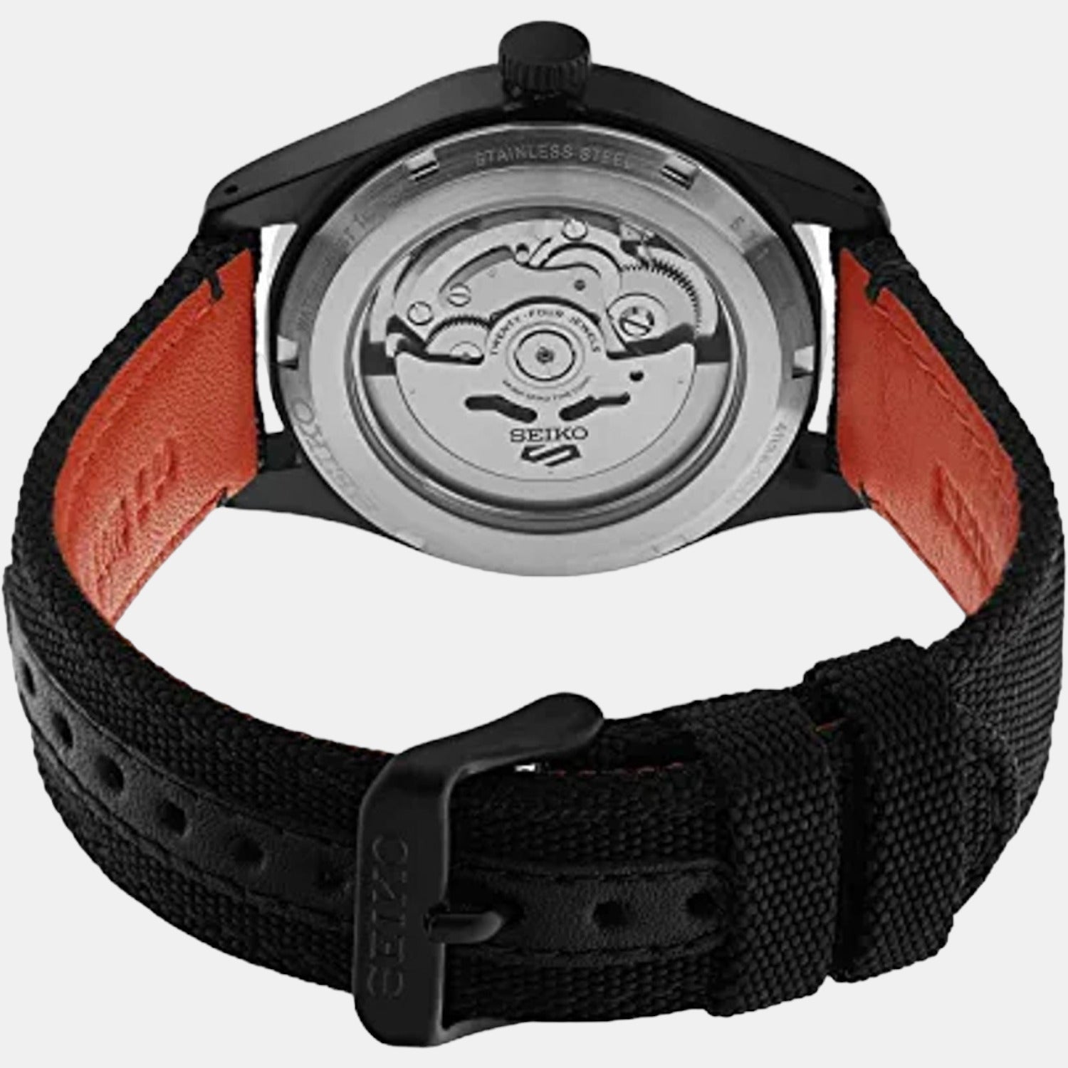 Seiko Men Round Black watch