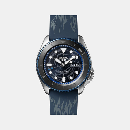 Male Blue Analog Leather Watch SRPH71K1