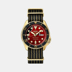 Seiko Round Red Analog watch