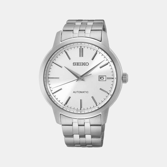 Male White Analog Stainless Steel Watch SRPH85K1