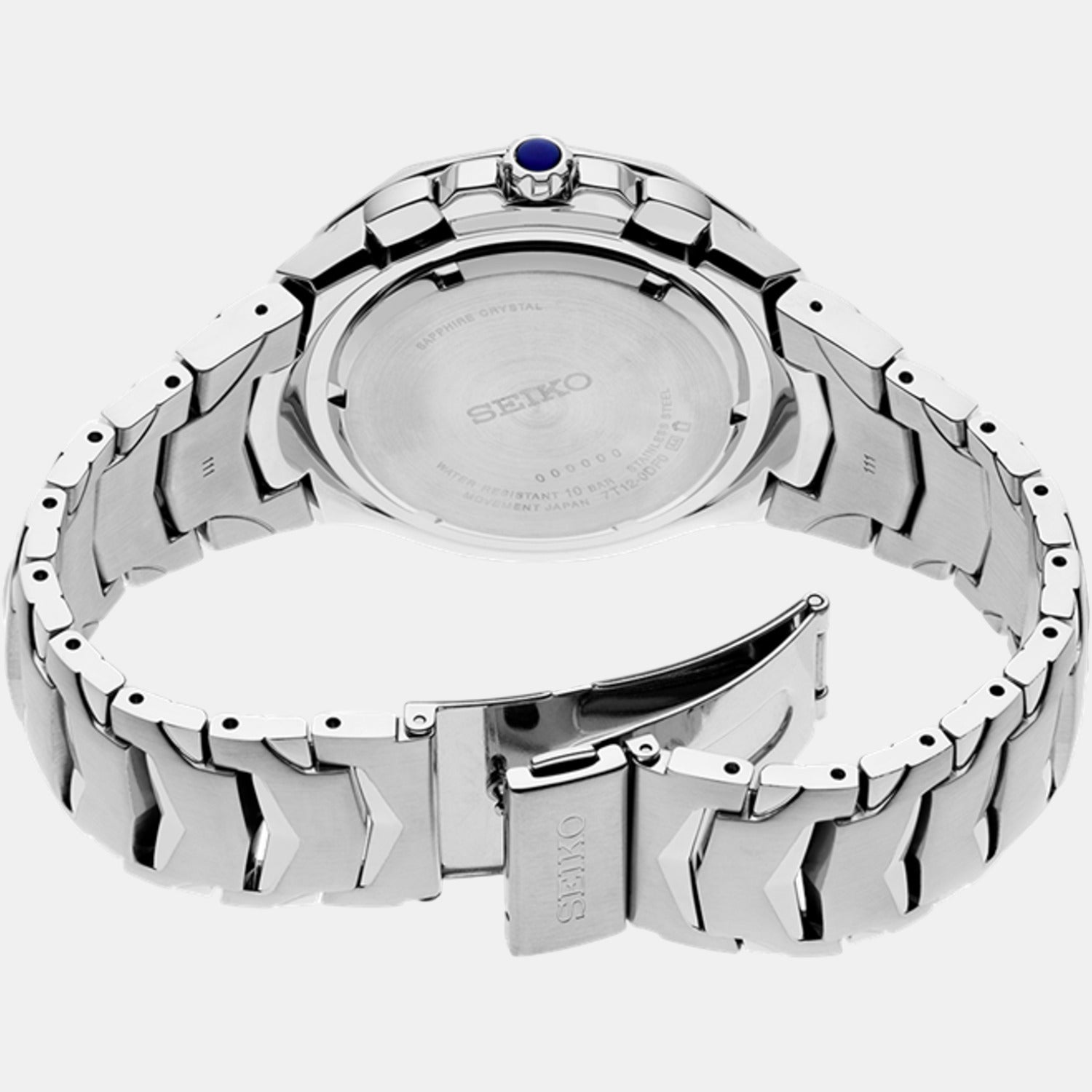 Seiko Men Round Blue watch