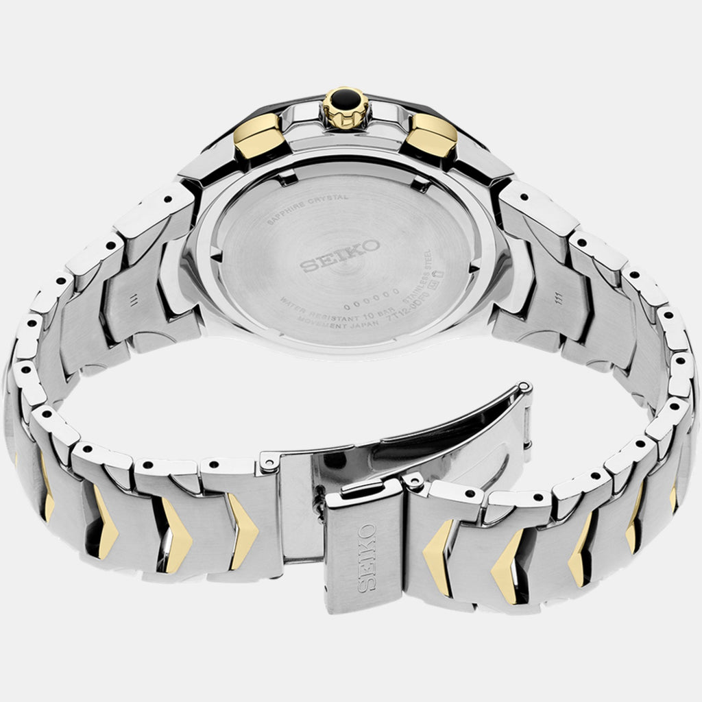 Seiko Men Round Black watch