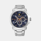 Seiko Round Blue Chronograph watch